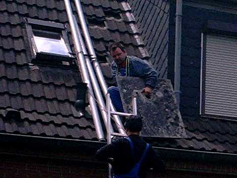 Einzug einer Abgasleitung