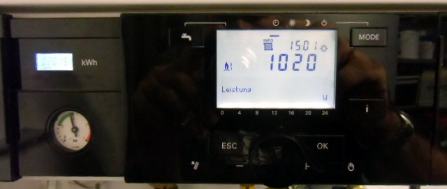 Anzeigedisplay des Mirco KWK