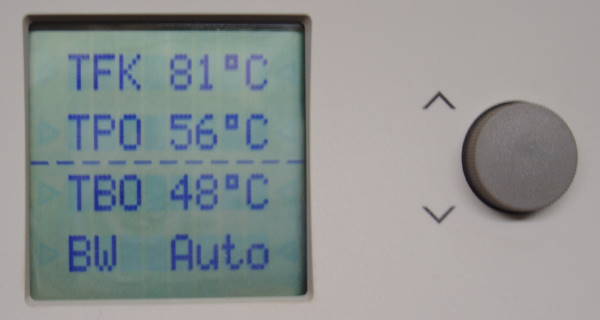 81�C kommen nun vom Heizkamin