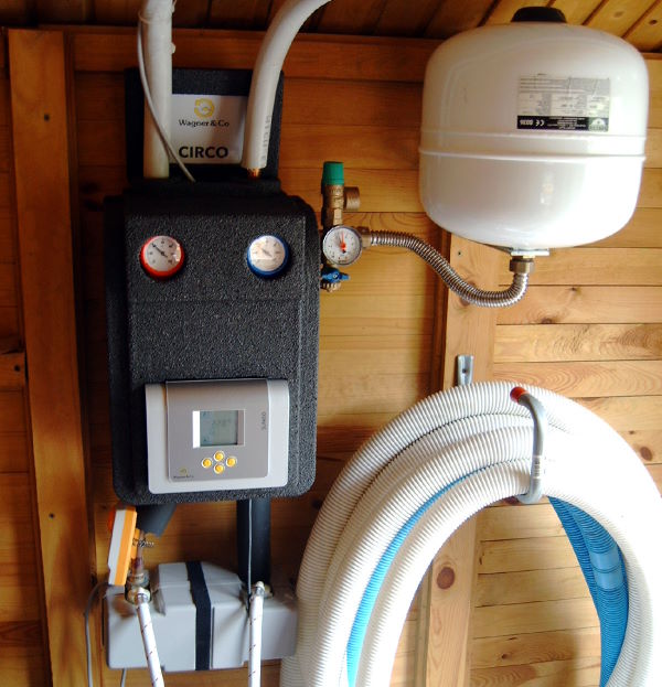 Solarstation mit Plattenwärmetauscher