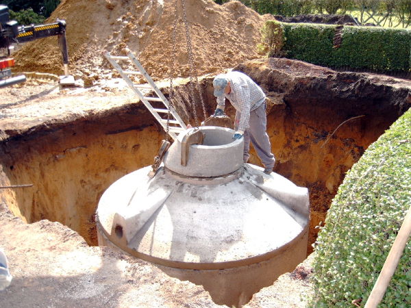 Regenwasserspeicher in der Erde