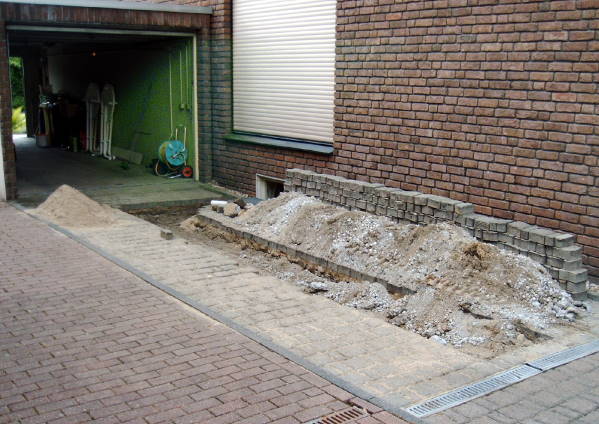 Wenig Aufwand f&uuml;r die 2 Sonden in der Einfahrt